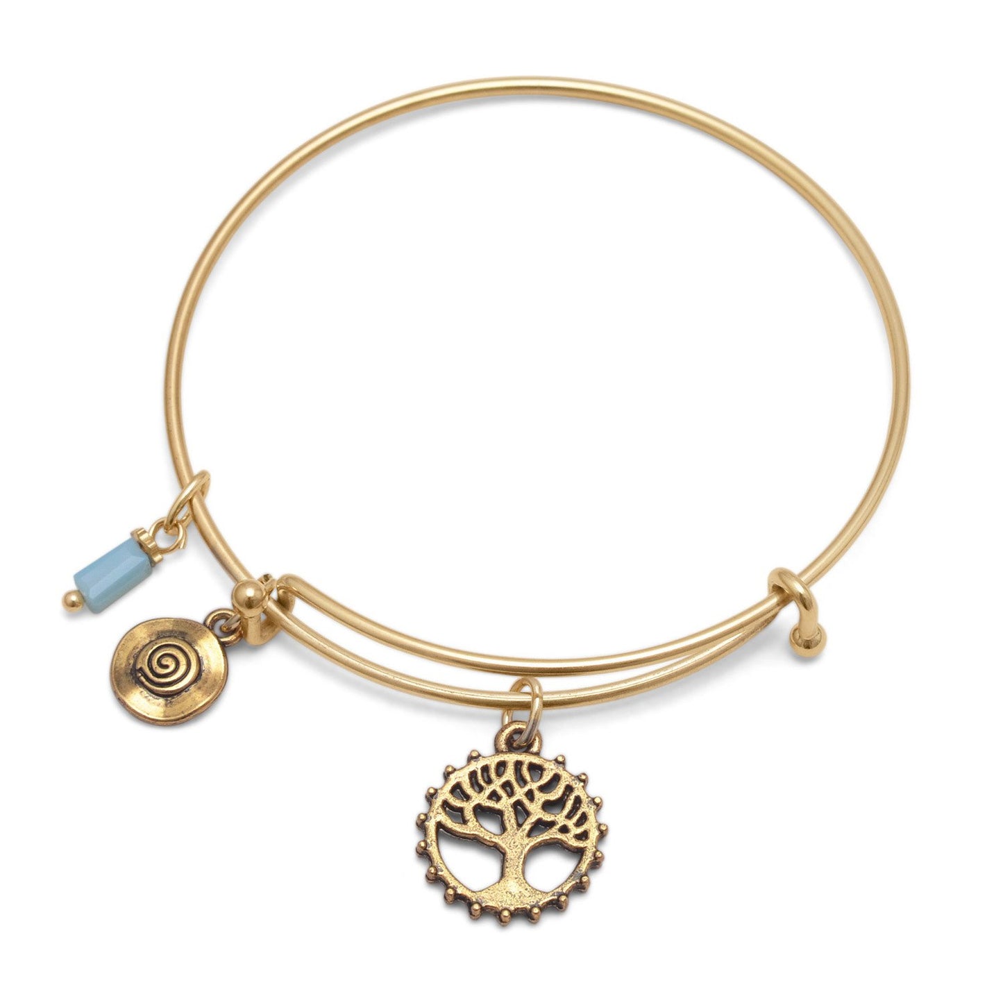 1.5mm Polished Gold Plated Round Charm Bracelet, 8 inches (SKU: BR-EXB1008)
