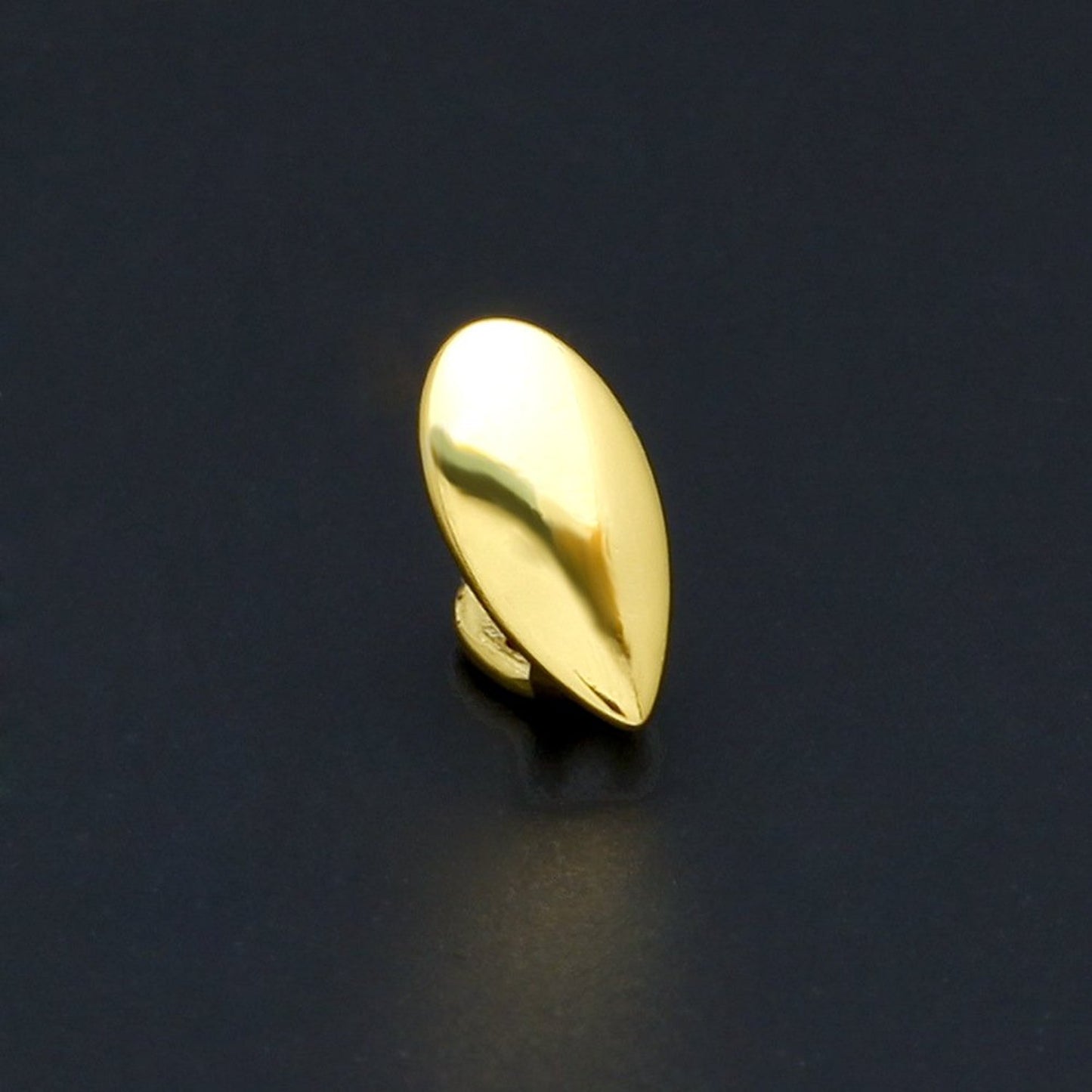 14k Yellow Gold Plated Single Tooth Cap Grill