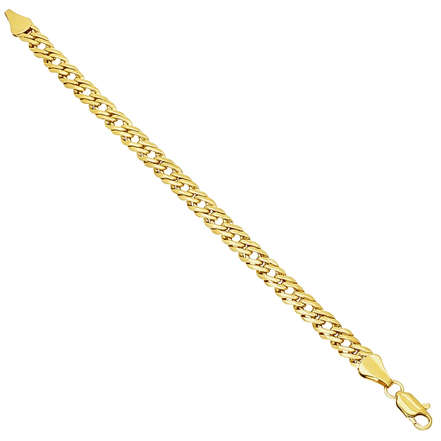 5mm-7mm 14k Gold Plated Venetian Chain Necklace or Bracelet 7-36" Made in USA