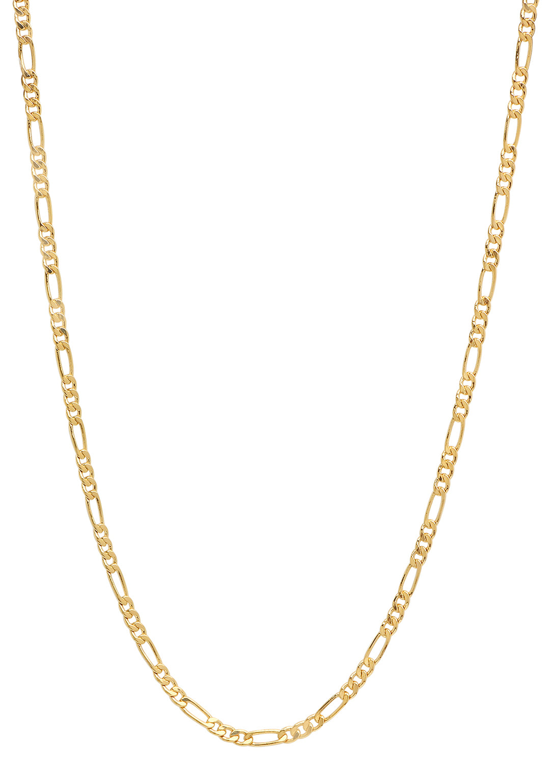 14K Gold Heavy Plated 3-Dimensional Crucifix Pendant + Chain Necklace Choose Style (Rope, Figaro, or Curb) Set