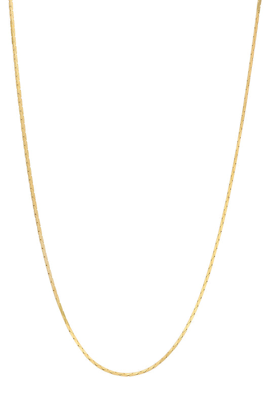 Women's 1mm 25 mills 24k Gold Plated Snake Chain Necklace, 7'8'16'18'20'22'24'30" + Jewelry Cloth (SKU: GL-NC1044)