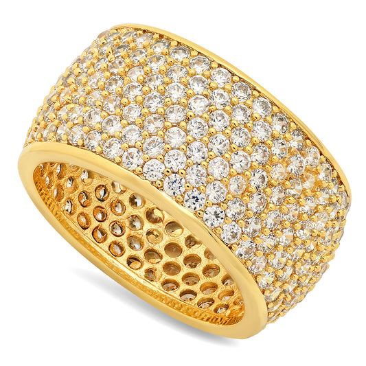 Gold Plated Micropave CZ Ring