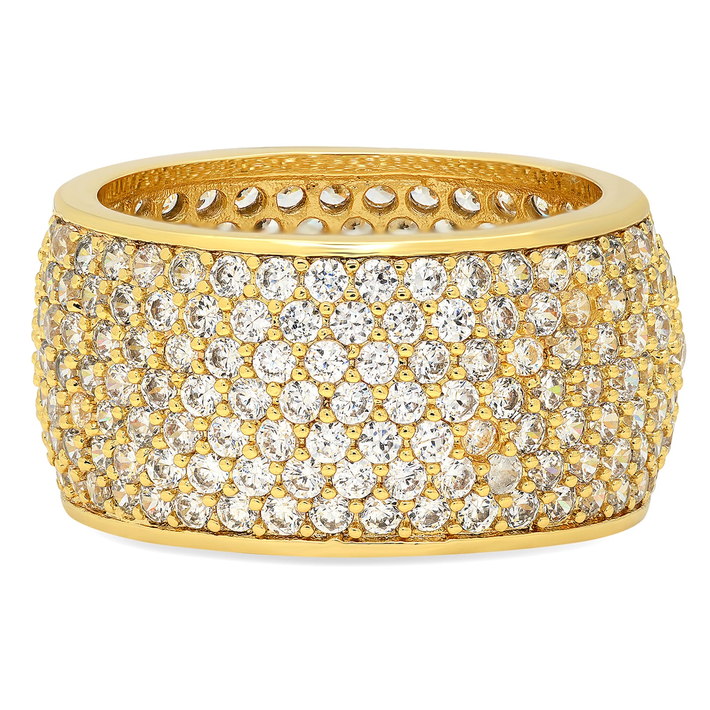 Gold Plated Micropave CZ Ring