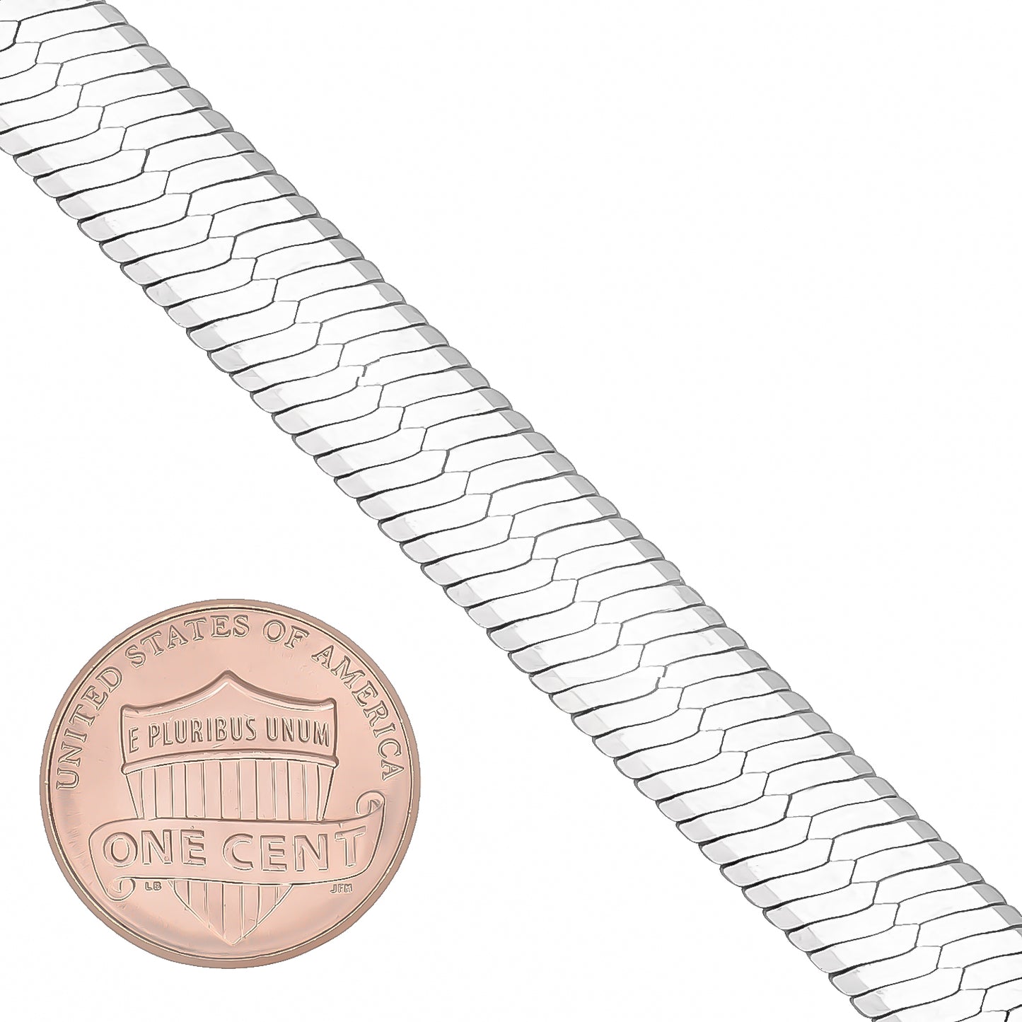 3mm-14mm Solid .925 Sterling Silver Flat Herringbone Chain Necklace or Bracelet 7-30" Made in Italy