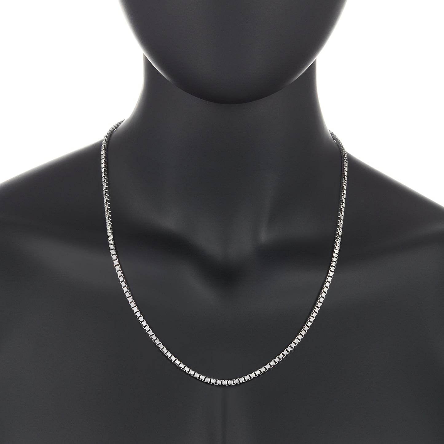 1mm-4mm Solid .925 Sterling Silver Square Box Chain Necklace or Bracelet