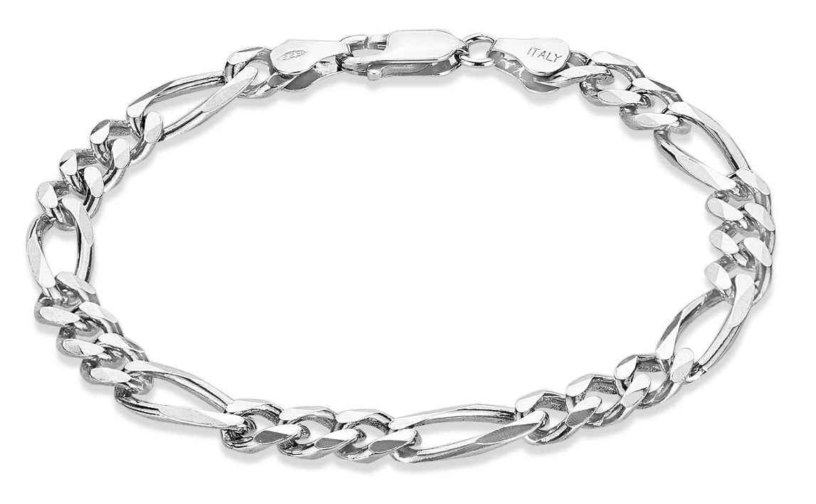 Men's 6.3mm Oxidized .925 Sterling Silver Silver Flat Mariner Chain Necklace