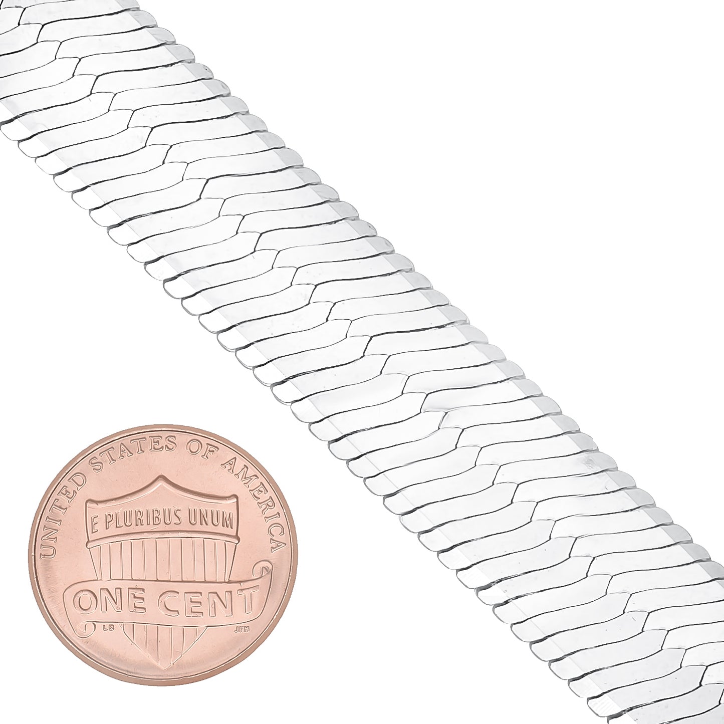 3mm-14mm Solid .925 Sterling Silver Flat Herringbone Chain Necklace or Bracelet 7-30" Made in Italy