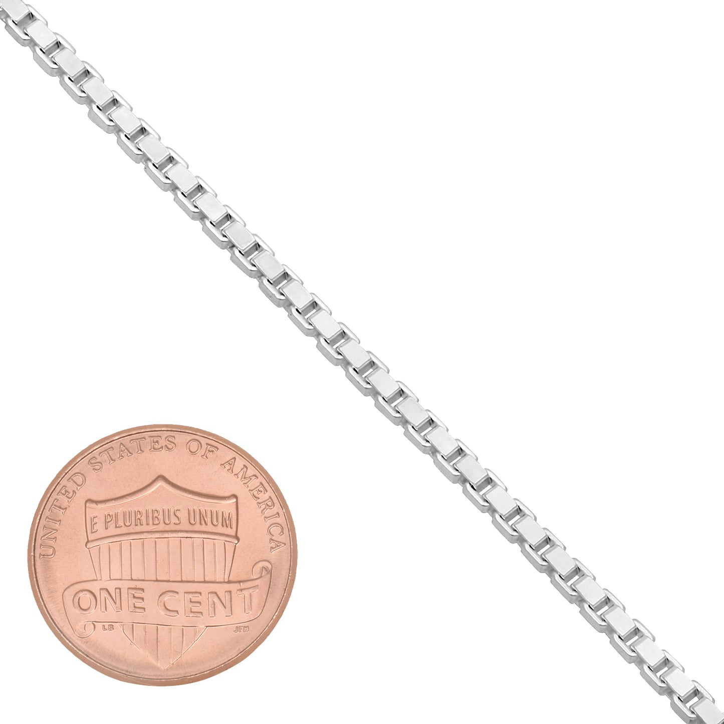 1mm-4mm Solid .925 Sterling Silver Square Box Chain Necklace or Bracelet