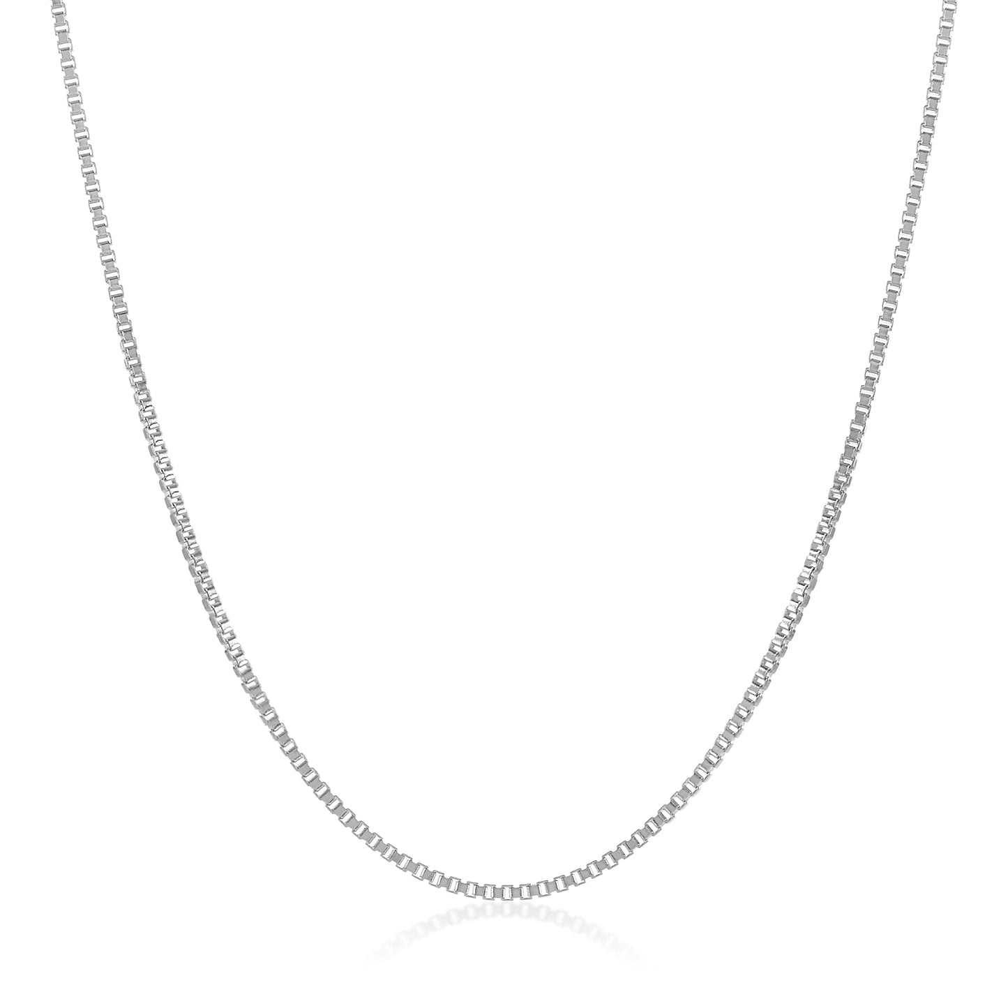 1mm-4mm Solid .925 Sterling Silver Square Box Chain Necklace or Bracelet