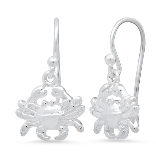 Women's High-Polished .925 Sterling Silver (Nickel Free) Drop Earrings + Jewelry Cloth & Pouch