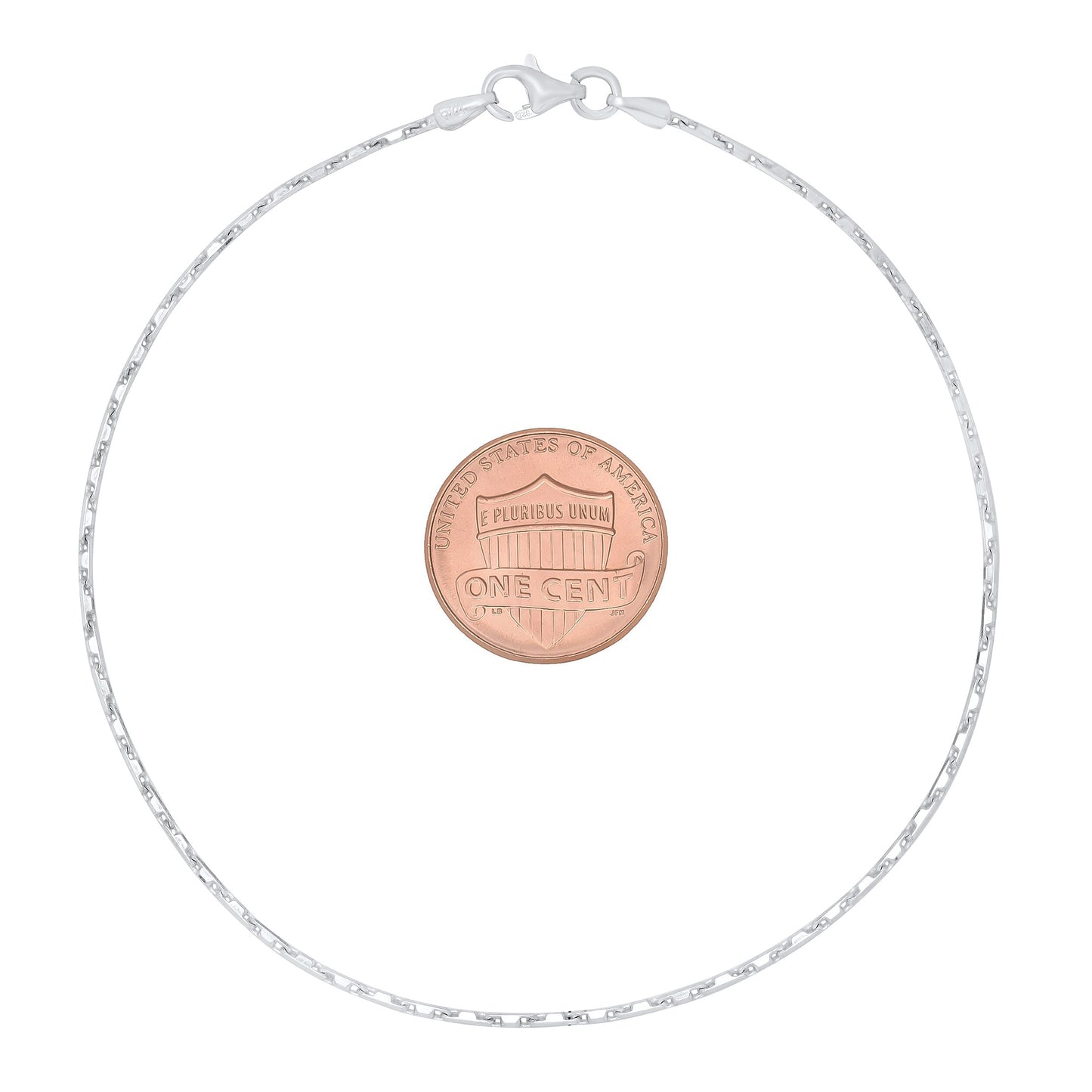 1.2mm Solid .925 Sterling Silver Round Heshe Chain Necklace (SKU: SS-HES40)