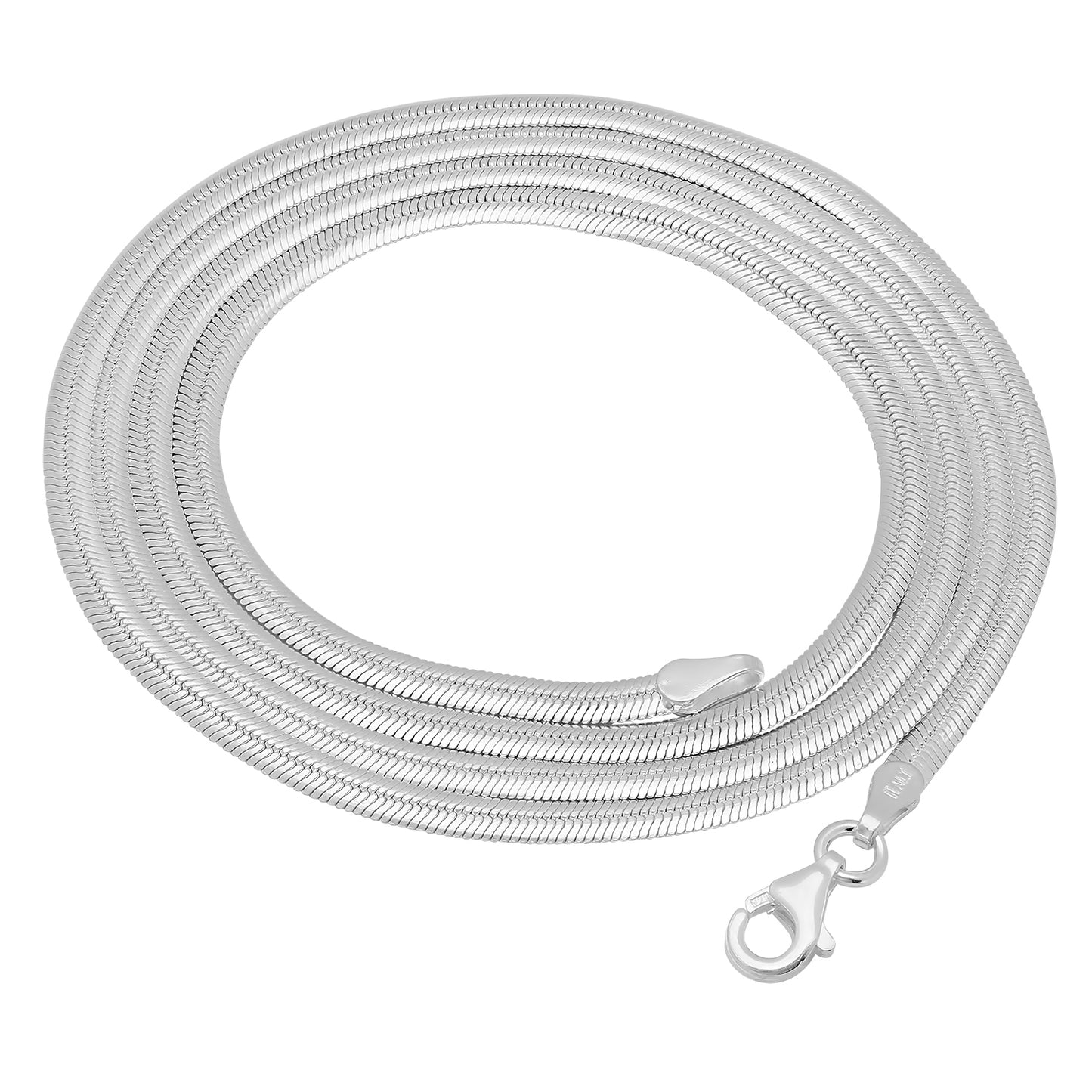 3mm-14mm Solid .925 Sterling Silver Flat Herringbone Chain Necklace or Bracelet 7-30" Made in Italy