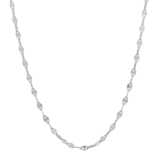 2mm Solid .925 Sterling Silver Cable Link Chain Necklace