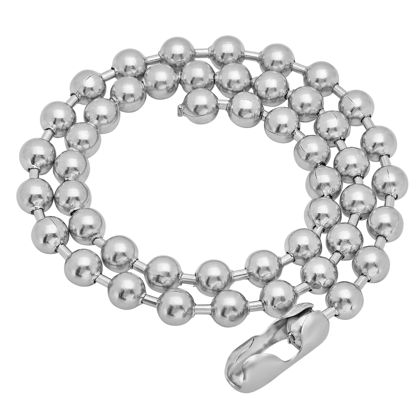 2mm-8mm High-Polished Stainless Steel Military Ball Chain Necklace 7-36" + Gift Box Made in USA