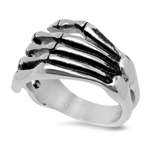 14.5mm Stainless Steel Dead Man's Hand Ring