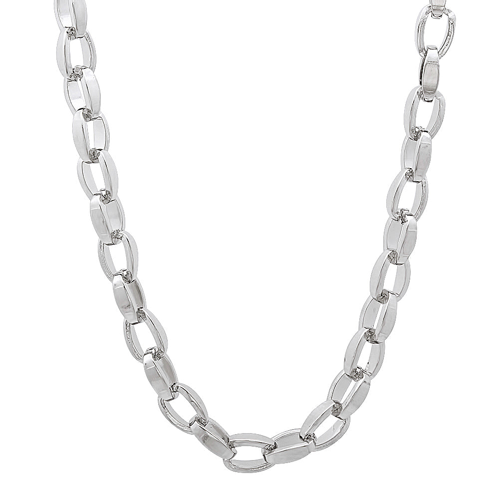 4.5mm High-Polished Stainless Steel Cable Chain Necklace