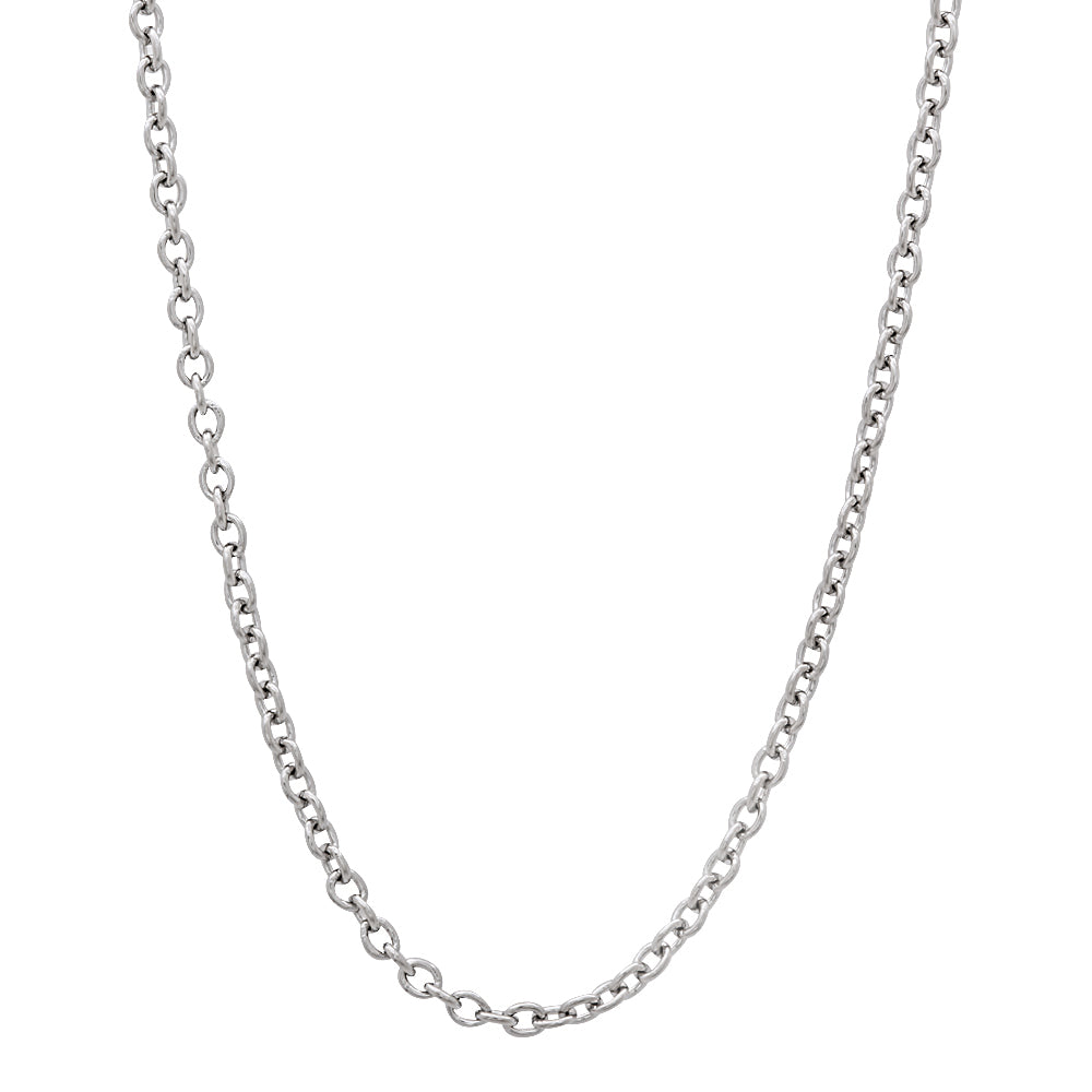 1mm High-Polished Stainless Steel Cable Chain Necklace