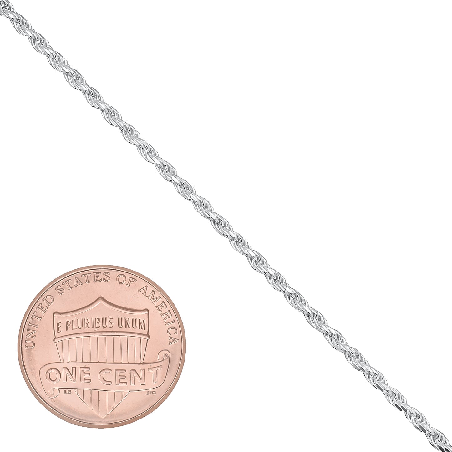 2mm .925 Sterling Silver Diamond-Cut Twisted Rope Chain Necklace + Bracelet Set (SKU: SYC075S)