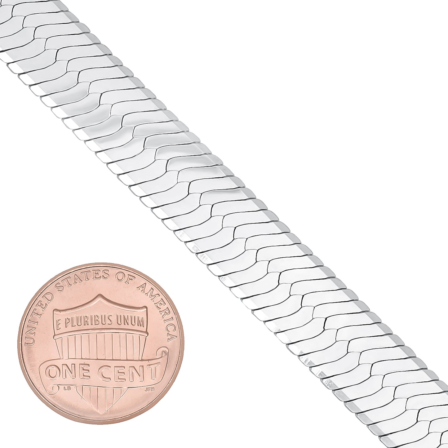 3mm-14mm Solid .925 Sterling Silver Flat Herringbone Chain Necklace or Bracelet 7-30" Made in Italy